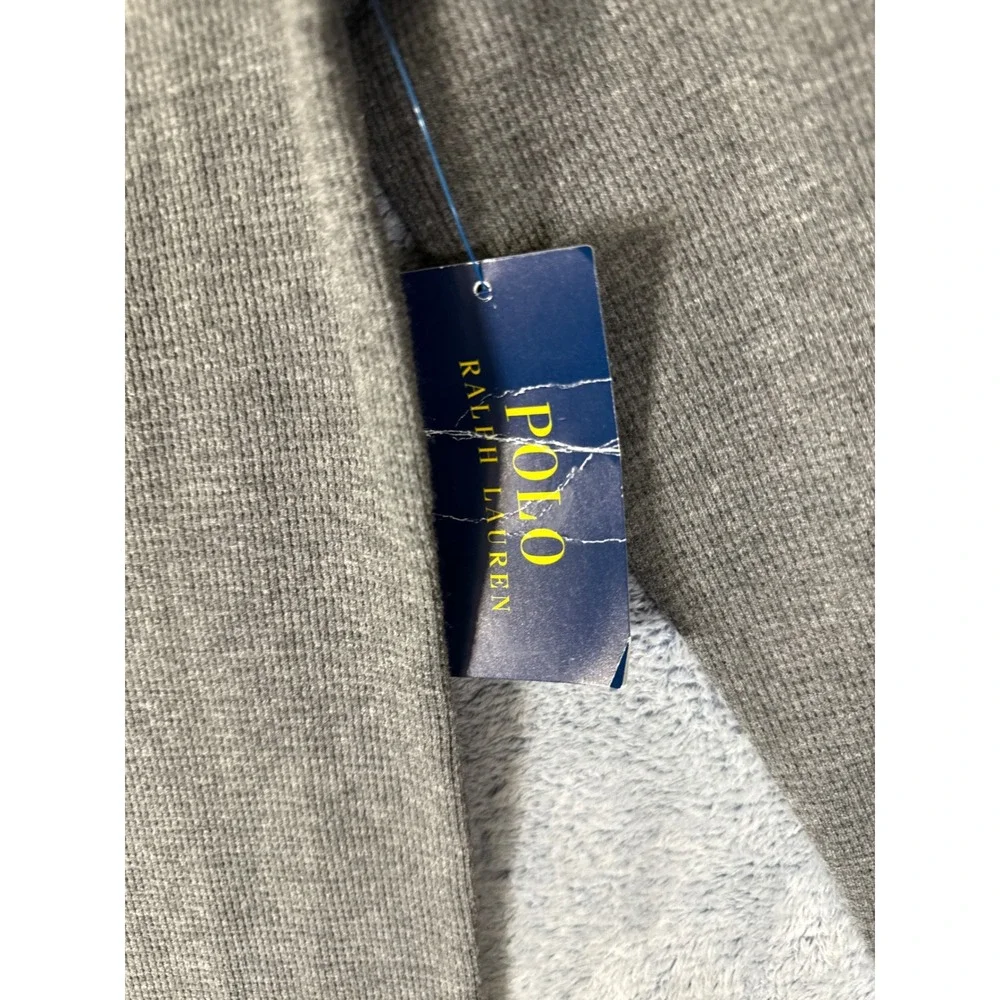 Polo Ralph Lauren Mens Gray Waffle Knit Thermal Sleepwear Shirt S MPW03F